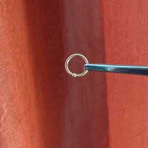 BVLA Yellow Gold Fixed Bead Seam Ring 5/16”, 16g